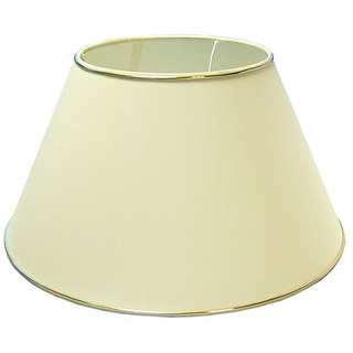 Lampenschirm  (Durchmesser: 45 cm, Creme/Gold, Stoff)