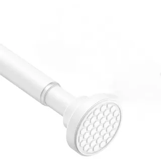 Teleskop-duschstange 70–120 Cm, Kein Bohren Erforderlich, Ideal Für Badezimmer, Fenster, Schrank, Weiß