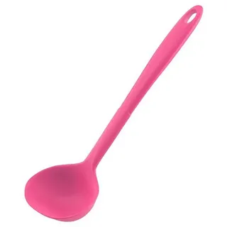 KOCHBLUME Schöpfkelle S | Premium-Silikon & BPA frei| Hitzbeständig | Spülmaschinenfest | 26cm | Farbe: pink