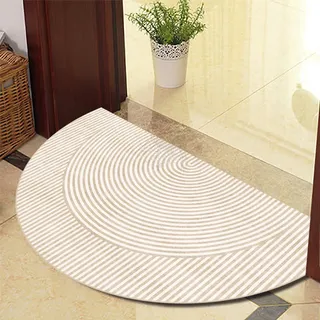 Halbrunde Bodenmatte Anti Rutsch Fussmatte fußmatte türmatte draußen Vintage Teppich fussmatte aussen Doormat fußmatten 40x60cm 2526-5