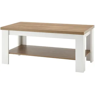 furn.design Seyne Weiß Eiche 120 x 60 x 50 cm