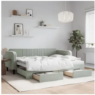 vidaXL Tagesbett 90 x 200 cm Silber