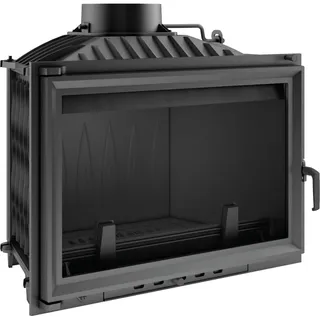 KRATKI WIKTOR Kamineinsatz 14 kW - Gusseisen, Ø200 mm Rauchrohr - hocheffizienter Holzofen - langlebig & leistungsstark