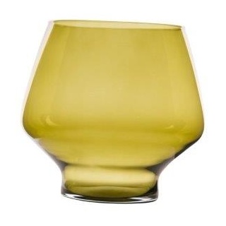 Glasvase Vase rund Hurricane grün Höhe 16,5 cm Sandra Rich