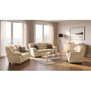Cotta Couch 3-2-1 Garnitur creme 2-Sitzer + 2,5-Sitzer