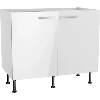 OPTIFIT Spülenschrank Optikomfort Rurik986 100 x 87 x 58,4 cm Weiß