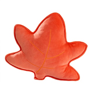Martin Kench Plüsch Kissen Blatt Wolke Schmetterling Dekokissen Weichem Spielwaren 3D Plüschtier Geburstagsgeschenke Zierkissen (Ahornblatt)