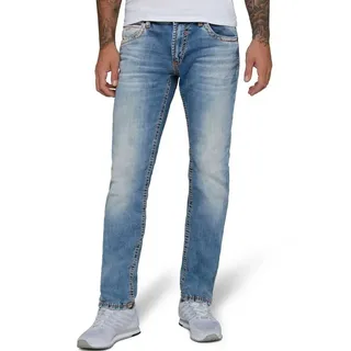 CAMP DAVID Straight-Jeans NI:CO:R611 mit markanten Steppnähten blau 33