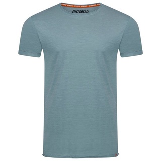 riverso T-Shirt Herren Basic Shirt RIVLenny Regular Fit (1-tlg) Kurzarm Tee Shirt mit Rundhalsausschnitt aus 100% Baumwolle blau S