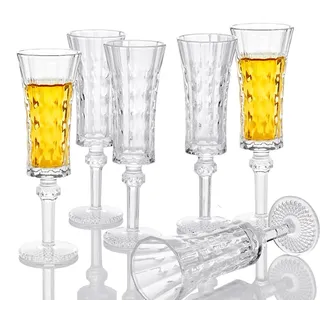 Srgeilzati Port-Gläser mit Stiel, Likörglas, Schnapsgläser, Limoncello-Gläser, 4.5cl