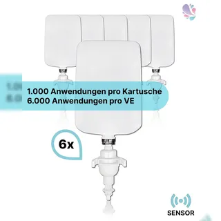 Blanc HYGIENIC Cosmos Sensor Toilettensitzreiniger 6 x 1 Liter Flächen- und Toilettensitzreinigung, inkl. Pumpe, silikonfrei