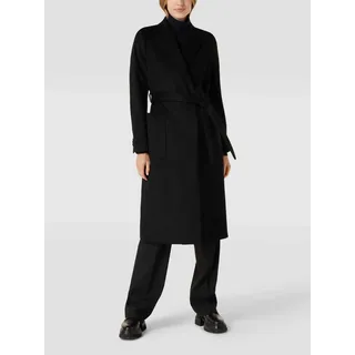 Mantel aus Woll-Mix mit Eingrifftaschen Modell 'Rimi', Black, 34
