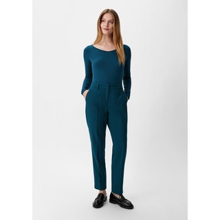 Comma 7/8-Hose Slim: Hose mit Dobby-Struktur Logo schwarz 40