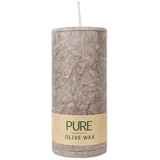 Richard Wenzel PURE OLIVE Stumpenkerze 130 x 60 mm grün