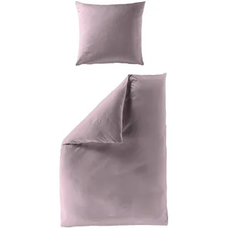 Bettwäsche Mako-Satin flieder ( 240x220cm, mit 2 Kissen) - 135x200cm, mit 1 Kissen