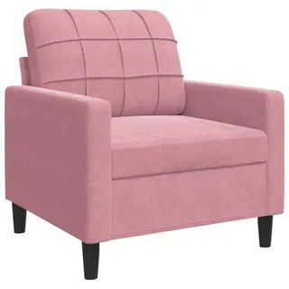 vidaXL Fernsehsessel Rosa Samt 48,1 x 80 x 78,3 cm Rosa