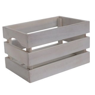 TrendLine Holzbox weiß lasiert 33 x 23,5 x 20 cm (L x B )