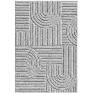 Ayyildiz Art Hochflorteppich 120 x 170 cm Silber