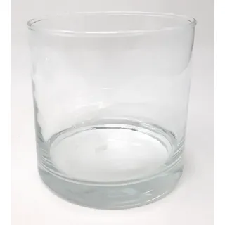 CreaFlor Home Dekovase Cyli, Hot Cut, Klar, Windlicht, Teelichthalter, Kerzenglas, H: 10cm