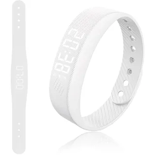 Vibrationswecker Armband Vibrationsarmband Wecker Pro Sleep Vibrations Wecker Armband Vibration Vibrationswecker Trinkerinnerung Mit Timer Und Drei Weckerfunktionen Stoppuhr Schrittzähler Weiß