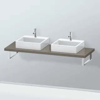 Duravit L-Cube Konsolenplatte, 2 Ausschnitte, LC103C09090#140,