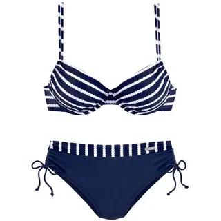 LASCANA Bügel-Bikini Damen marine-weiß Gr.36 Cup C