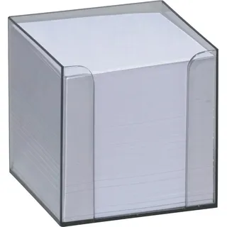 Folia Zettelbox Kunststoff 9,5 x 9,5 x 9,5 cm Transparent