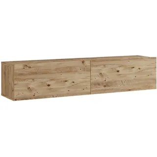 [en.casa] Lapinlahti TV-Lowboard 29,5 x 140 x 31,5 cm Beige Spanplatte