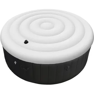 VniYors Whirlpool Abdeckung Rund, 1.65 M Aufblasbare Poolabdeckung, Regenfest Und Reißfest, Für Den Außenbereich Zubehör (165cm)