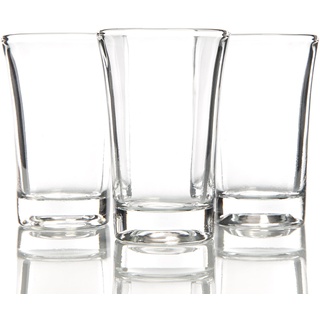 BigDean 24er Set Schnapsgläser 4cl - Shotgläser aus Glas - Spülmaschinenfest - Shot Gläser für Wodka, Ouzo, Sambuca, Tequila, etc. - Pinnchen, Stamperl, Schnapsbecher