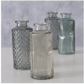Boltze Vase Panja (4 Teilig, Farbe Grün/Hellgrün, Höhe 14 cm ca. 6 cm) 2032280