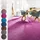 ANDIAMO Frisee-Velours Gesamthöhe 12 mm Luxusklasse LC3 lila flieder B 400cm L 700cm Kunstfaser Teppiche Uni Farben Breite cm oder cm strapazierfähig pflegeleicht