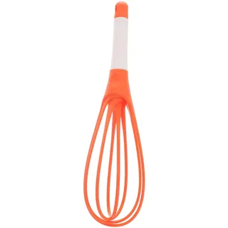 LABRIMP Silikon Schneebesen aus Lebensmittelechtem Kunststoff 10 Zoll mit Rutschfestem Griff zum Einfachen Mixen und Rühren Küchenrührgerät Zufällige Farbe in Küche