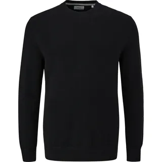 s.Oliver - Feinstrickpullover aus Baumwolle, Herren, schwarz, S