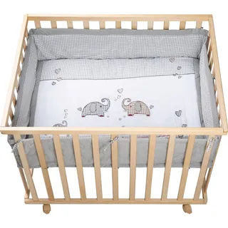 roba Laufgitter 75 x 100 cm natur Bodenfarbe jumbo twins grau