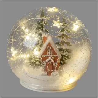 Formano Deko-Kugel 12 cm Transparent Winterlandschaft