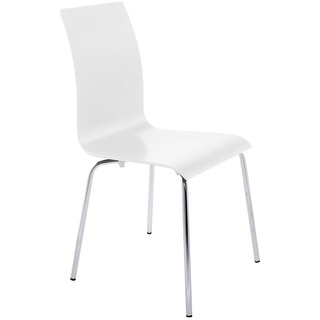 KADIMA DESIGN Esszimmerstuhl CLAssIC -Stuhl (nicht stapelbar) Holz Weiss weiß
