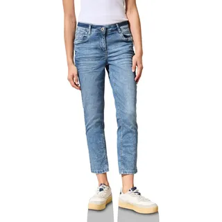 Cecil Damen B378646 Jeans im Casual Fit, Light Blue Washed, 30W x 26L