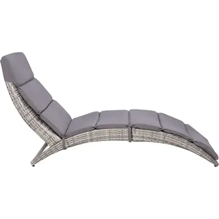Maison Exclusive - Sonnenliege Mit Auflage Klappbar Poly Rattan G