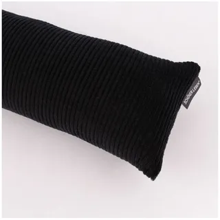SCHÖNER LEBEN. Zugluftstopper SCHÖNER LEBEN Zugluftstopper Cord Baumwolle grob schwarz div Größen, handmade schwarz 15 cm x 110 cm x 15 cm
