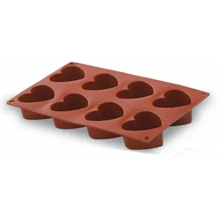 Silikon Backform Herz 8 Formen Herzbackform Kuchenform Muffinform Herzmuffin
