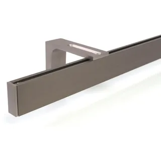 deco-raum Gardinenschiene 1-läufig Ø 16 mm 60 cm Silber/Weiß