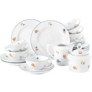 Seltmann Weiden Teeservice, Mehrfarbig, Keramik, 20-teilig, Rund, 2x2x2 cm, Essen & Trinken, Geschirr, Geschirr-Sets