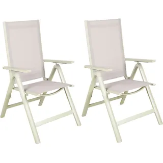 Garden Pleasure ENOLA Hochlehner 59,5 x 73 x 107 cm grau 2 St.