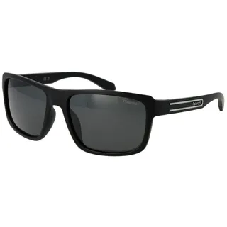 Polaroid PLD 2158/S Herren-Sonnenbrille Vollrand Quadratisch Kunststoff-Gestell, schwarz