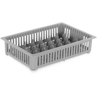 DIE BOX FABRIK Schnapsglaskorb 390x260x75mm für 33 Schnapsgläser | Spühlkorb | Schnapsglas Transport und Aufbewahrung | Glaskiste aus Kunststoff | Gastrobehälter (2)