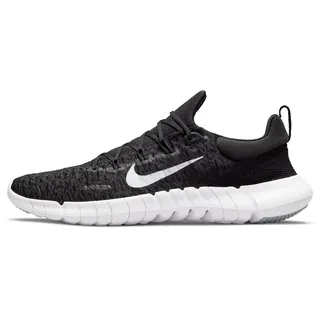 Nike Herren Free Run 5.0 Road Running Shoe, Black/White-Dark Smoke Grey, 46 EU - 46 EU