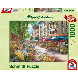 Schmidt Spiele 58561 - Sam Park (Pariser Blumenmarkt) [1000 Teile] (Neu differenzbesteuert)