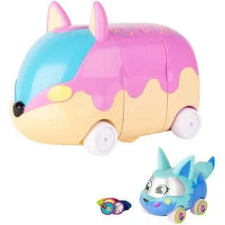 Tomy Ritzy Rollerz 37868 – Set mit 1 Figur, mehrfarbig, kleines Auto, inkl. 12 Charms zum Sammeln, Mini-Universum für Kinder von 4 bis 8 Jahren