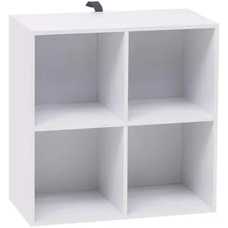 Woltu Bücherregal 60 x 60 x 30 cm Weiß